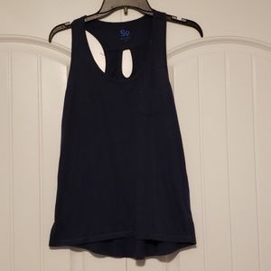 SO navy tank top